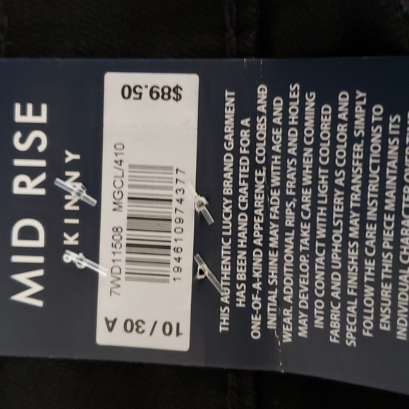 NEW LUCKY BRAND AVA Mid Rise Skinny Distressed Jeans - Picture 12 of 14